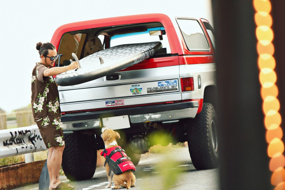 犬とボードを快適に乗せられる！ フルサイズSUV「シボレー K-5