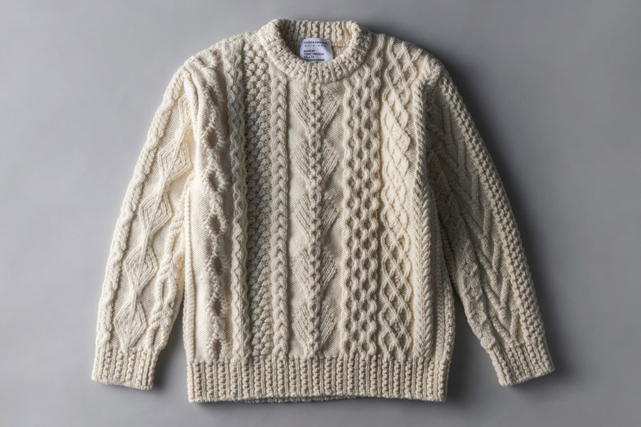 米富繊維「ディスイズアセーター」新作ニット、多様な編み柄の“21世紀最高のアランセーター”復刻, 51% OFF