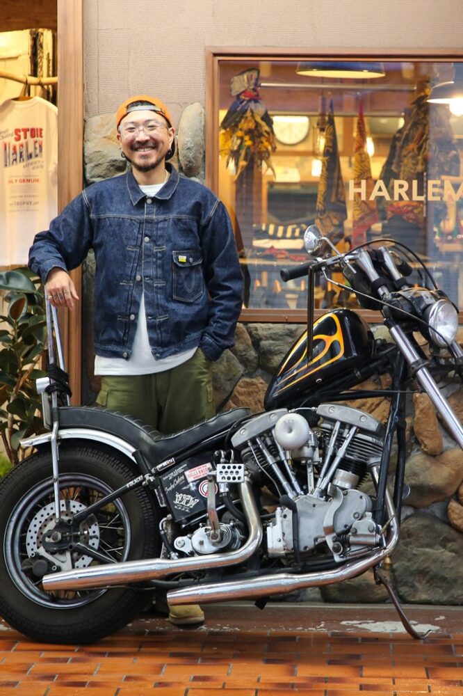 名古屋の老舗アメカジショップの二代目が乗る アーリーショベルのチョッパー 1968 Harley Davidson Dig It ディグ イット