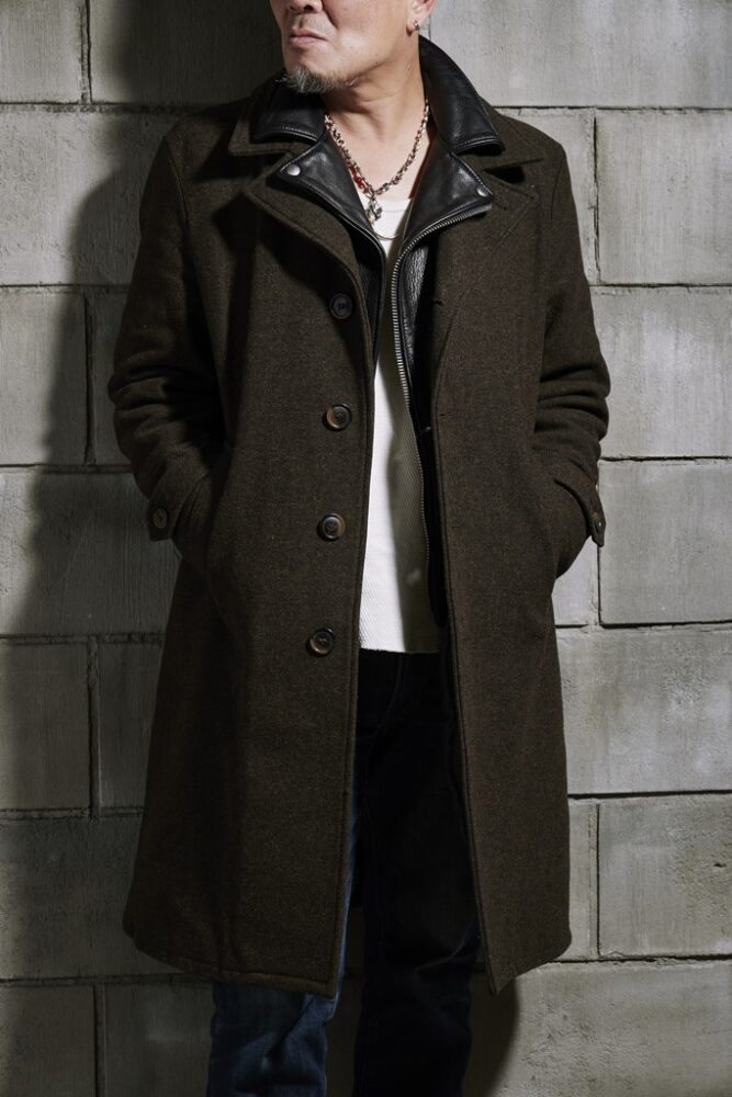 Herringbone Wool-Blend Chester Coatロングコート - pure-home.eu