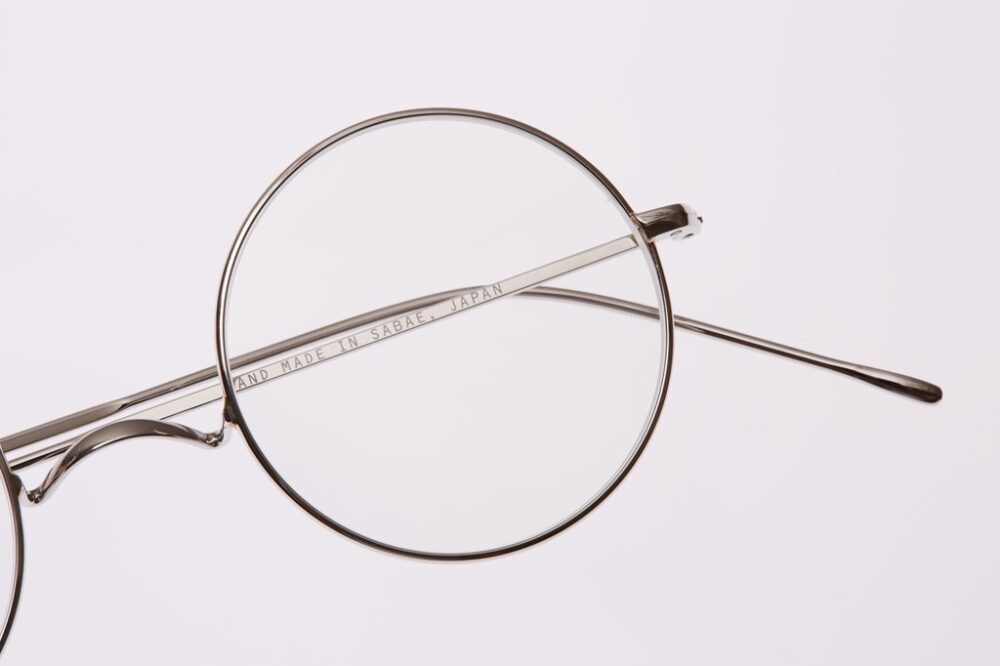 ヴィンテージ サンプラチナ 一山 丸眼鏡 オーバル - サングラス/メガネ