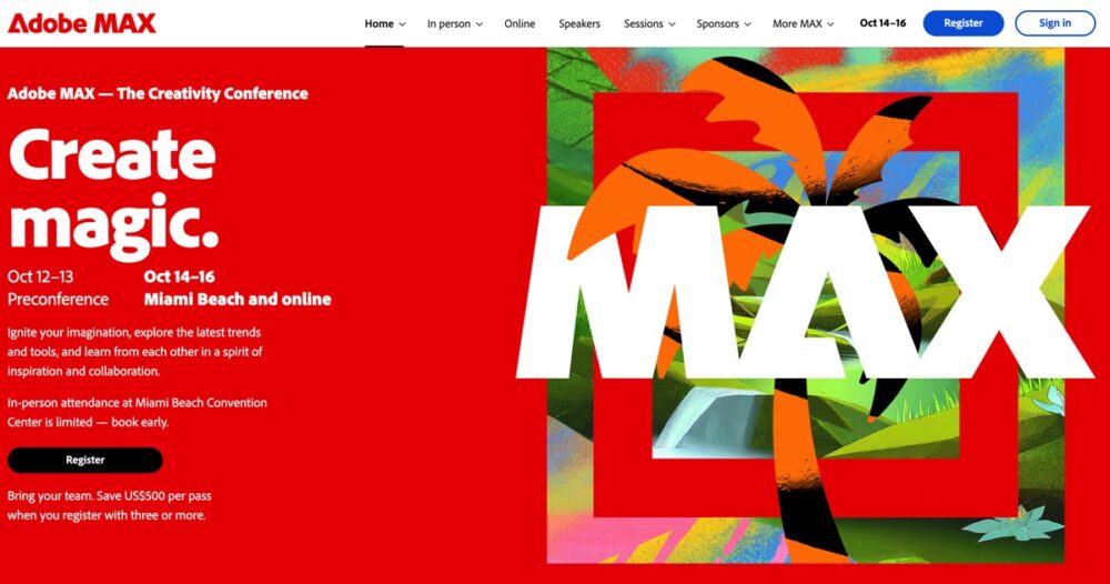 マイアミで開催される、クリエイティブの祭典Adobe MAXの取材に行ってきます