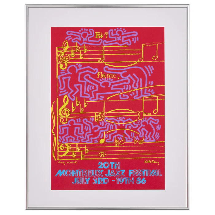 【限定10枚】MONTREUX JAZZ FESTIVAL 1986 - printed in 1990-1992 / キース・ヘリング＆アンディ・ウォーホル