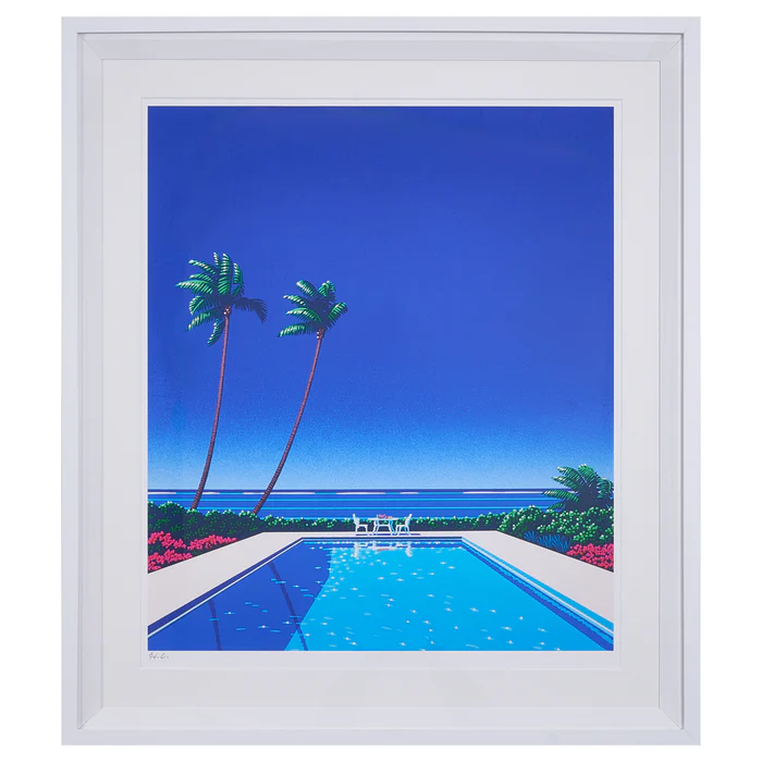 【購入特典付】Cerulean Dream 版画額装品 直筆サイン入り / 永井 博 ＜限定エディション数：80枚＞