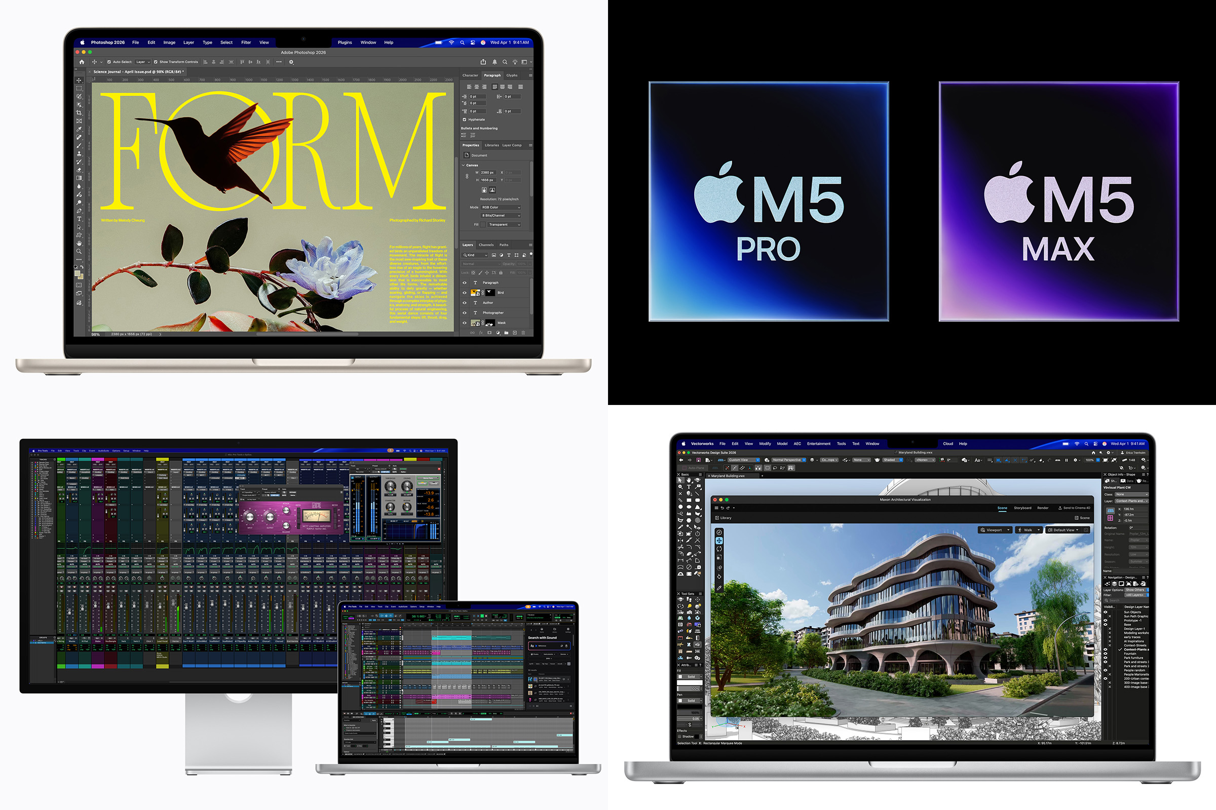 アップル、M5搭載MacBook Air、M5 Pro/Max搭載MacBook Pro、Studio